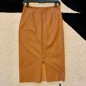 Stouls Washable  Leather Pencil Skirt Small